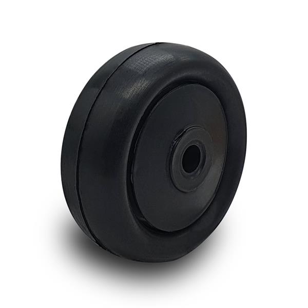Black polyurethane wheel