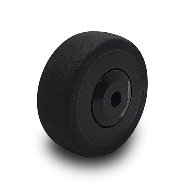 Black rubber wheel