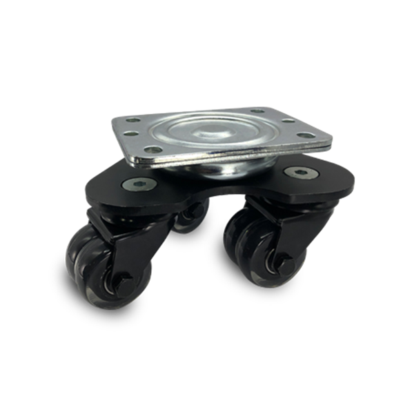 Turtle® mit transparenten, doppelten Polyurethanrädern